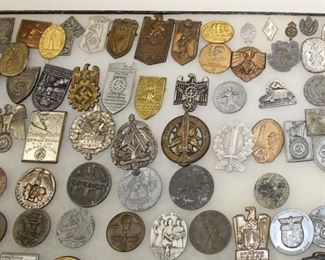 Lot 105: 66pc WWII German Day and Youth Badges or Tinni Badges (lot of 66)