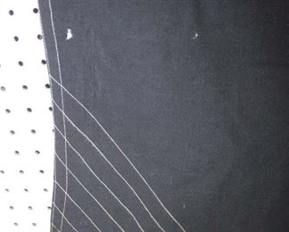 Lot 107: WWII German 6' 3" x 10' 2" gate flag possibly made at Dachacau concentration camp with photocopy of providence letter by PFC Harold R. Mohler ASN 33873661