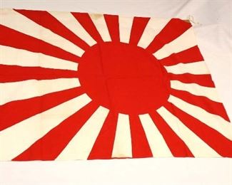 Lot 111: Japanese Naval Flag Rising Sun approximately 28”x36”