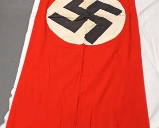 Lot 114: German NSDAP Window Banner approximately 89”x27”