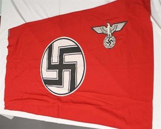 Lot 115: German State Service Flag approximately 33”x59”