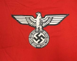 Lot 115: German State Service Flag approximately 33”x59”