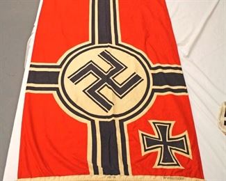Lot 121: German Reichskriegsflag Military Army Battle Flag Approximately 55”x33”