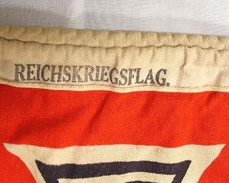 Lot 121: German Reichskriegsflag Military Army Battle Flag Approximately 55”x33”