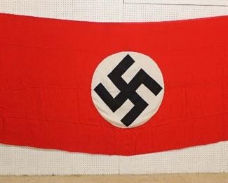 Lot 123: German NSDAP Window Banner/Building Flag approximately 147”x59”