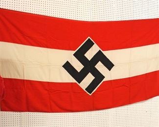 Lot 124: German Hitler Youth Flag HJ approximately 91”x46”