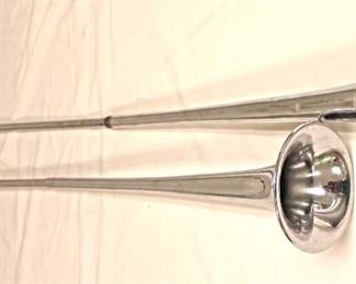 Lot 129: 2pc lot: Pair of Display Trumpets