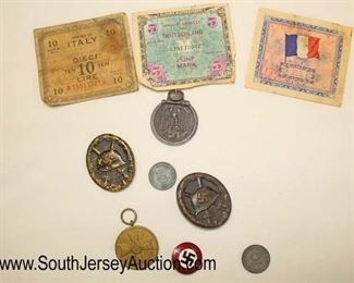 Lot 135: German Pins, Money, and Memorabilia