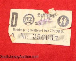 Lot 134: German Arm Band approximately 8”x5”