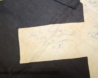 Lot 136: WWII NSDAP Wall Banner signed by American POW’s approximately 48”x30”