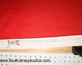 Lot 137: WWII German State Flag with Iron Cross approximately 67”x40”