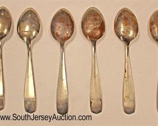 Lot 144: 6pc lot: German Serving Spoons Engraved with Swastika