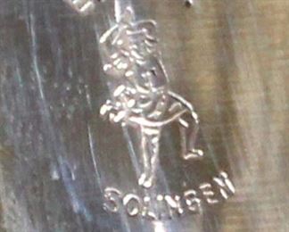 Lot 146: WWII German SA Dagger with repainted Scabbard Made by E. Pack and Son Marked NRH on Hand Guard