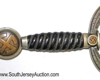 Lot 151: WWII German Officer's Sword in original found condition with original scabbard