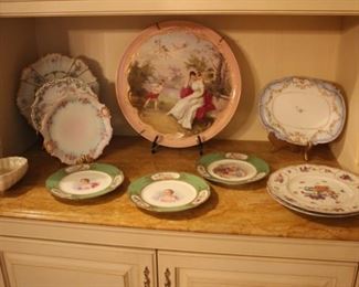 Sevres, hand painted porcelain charger