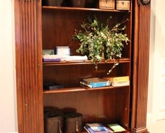 Bookcase with storage columns