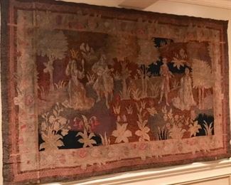 Antique hand woven tapestry