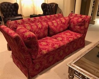 Pair Charles Stewart knole style sofas