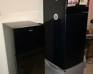 Two apartment size fridges