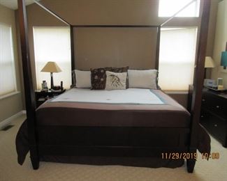 master bed, king size,  mattress set not included