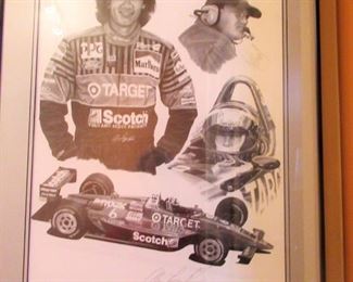 SIGNED AND NUMBERED LITHO OF Arie Luyendyk


