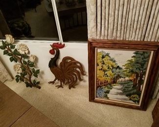 Metal & Needlework Wall Hangings