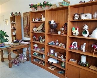 Vintage Teak/Danish  Bookcases & Collectibles