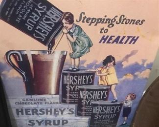 Metal Hershey sign