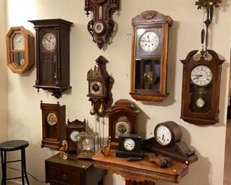 German American and French clocks