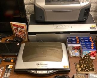 Printer
Scanner
CD writer
Ink cartridges
Poker chips