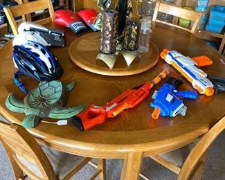 Tall Table
Nerf guns
