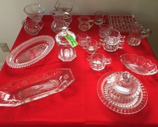 Heisey and misc. pcs. vintage glassware