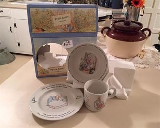 Wedgewood Peter Rabbit mug, plate, bowl