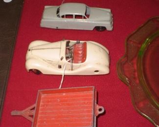 Schuco key wind convertible and other toys