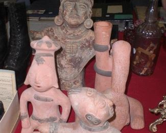 pre-colunbian style figures
