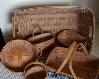 Collection of Longaberger baskets