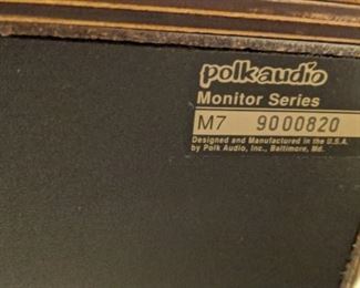 Polk audio Monitor series M7 (pair of speakers)