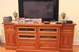 Solid cherry console