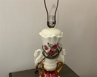 #18		Antique Swan Lamp 22" Tall	 $50.00 
