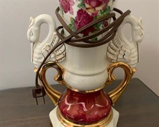 #18		Antique Swan Lamp 22" Tall	 $50.00 
