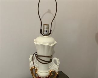 #18		Antique Swan Lamp 22" Tall	 $50.00 
