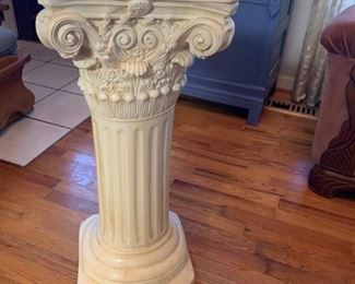 #32		White Ceramic Pedestal 23" all	 $20.00 
