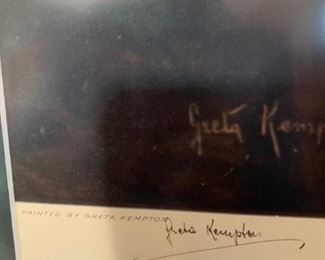 #42		Print painted by Greta Kempton of Harry Truman 33x38	 $150.00 
