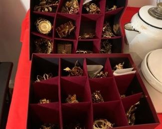 #87		(3)  Danbury Mint Gold ornaments 12 each box  $45 each
