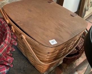 #93		Longaberger Picnic Basket (no liner)	 $45.00 
