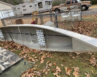 #96	outside	metal canoe with 2 seats 	 $125.00 
