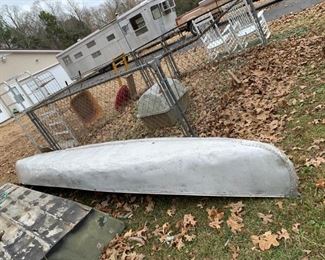 #96	outside	metal canoe with 2 seats 	 $125.00 
