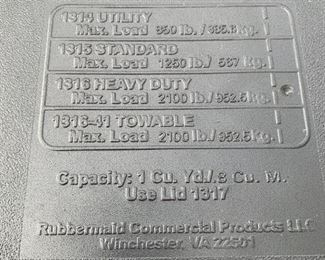 #98	outside	rubbermade dump cart HEAVY 	 $200.00 
