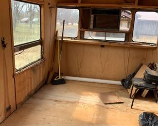 #101	outside	1954 Spartan as is travel trailer with 1 bedroom, bath, kitchen, ac and heat	 $6,500.00 
