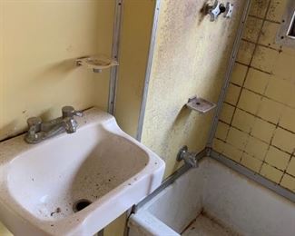 #101	outside	1954 Spartan as is travel trailer with 1 bedroom, bath, kitchen, ac and heat	 $6,500.00 
